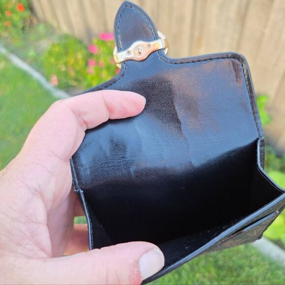 Coach Georgie Signature Canvas Colorblock Brown and Black Small Wallet - Picture 5 of 8